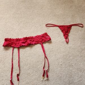 Plus size lingerie Garter Belt Gstring NWOT xxxl